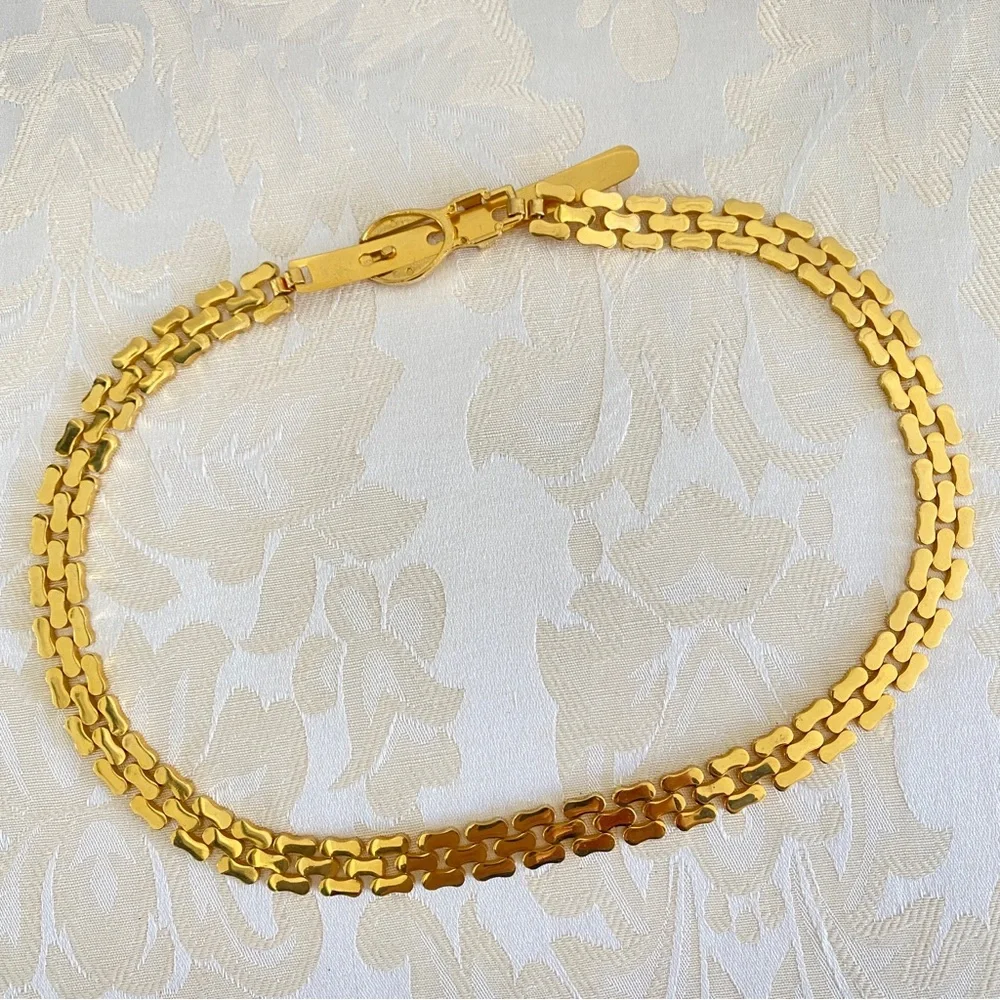 Gold chain belt